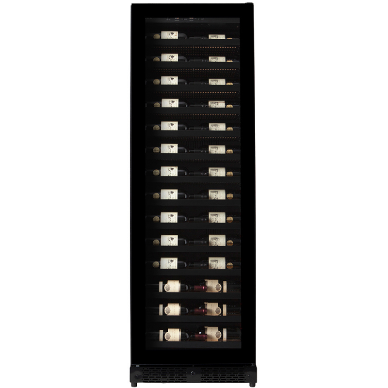 Pevino BPI58S-HHBI - 54 bottles - built in or freestanding wine cooler - single zone wine fridge - Black - 595mm wide - chilledsolution