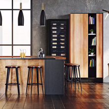 Load image into Gallery viewer, Pevino BPI58S-HHBI - 54 bottles - built in or freestanding wine cooler - single zone wine fridge - Black - 595mm wide - chilledsolution
