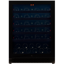 Load image into Gallery viewer, Pevino PNG46S-HHB Wine Fridge - 46 bottle - Single zone - Built In - wine cooler - 595mm - Black glass front - chilledsolution
