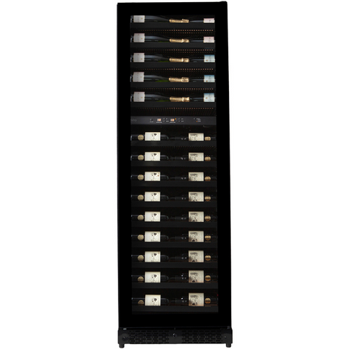 Pevino BI 96 Bottles - Built In / Freestanding Wine Cooler - Dual Zone Wine Cabinet - Black - 595mm Wide - PBI100D-HHB - chilledsolution