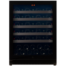 Load image into Gallery viewer, Pevino PNG46S-HHB Wine Fridge - 46 bottle - Single zone - Built In - wine cooler - 595mm - Black glass front - chilledsolution
