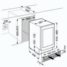 Load image into Gallery viewer, Liebherr UWTgb 1682 Vinidor - Integrated - Wine Cabinet - Dual Zone - 34 Bottles - 597mm Wide - chilledsolution

