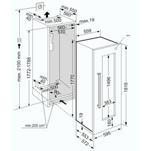 Load image into Gallery viewer, Liebherr EWTdf 3553 Vinidor - Integrated - Wine Cabinet - Dual Zone - 80 Bottles - 560mm Wide - chilledsolution
