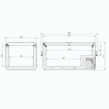 Load image into Gallery viewer, Dometic CFX3 100 - Electric Coolbox - Single Zone - 962mm Wide - 9600025337 - chilledsolution
