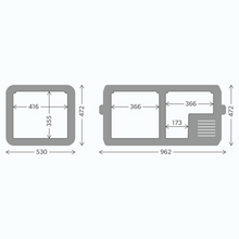 Load image into Gallery viewer, Dometic CFX3 95DZ - Electric Coolbox - Dual Zone - 962mm Wide - 9600025335 - chilledsolution
