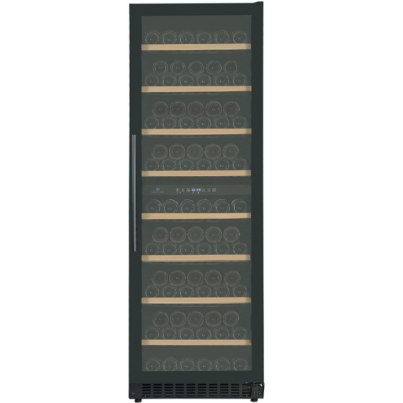 CaveCool Affection Onyx Essential Edition - Freestanding / Built In Wine Cooler - 171 bottles - Dual zone Wine Fridge  - Black - 595mm Wide - CC428DB-SE - chilledsolution