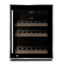 Load image into Gallery viewer, CASO WineSafe 12 Black - Single Zone Wine Cooler / Wine Fridge - 12 Bottles - 395mm Wide - 624 - chilledsolution
