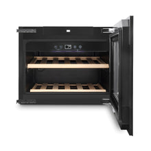 Load image into Gallery viewer, CASO WineDeluxe E 18 - Integrated Wine Cooler / Wine Fridge - Single Zone - Black - 595mm Wide - 7710 - chilledsolution
