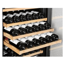 Load image into Gallery viewer, Artevino Oxygen - 98 bottles - Freestanding Wine Cabinet - Dual Zone - Solid door - Black - OXPMT98NPD - 680mm Wide - chilledsolution
